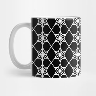 WHITE Stars Geometric Mug